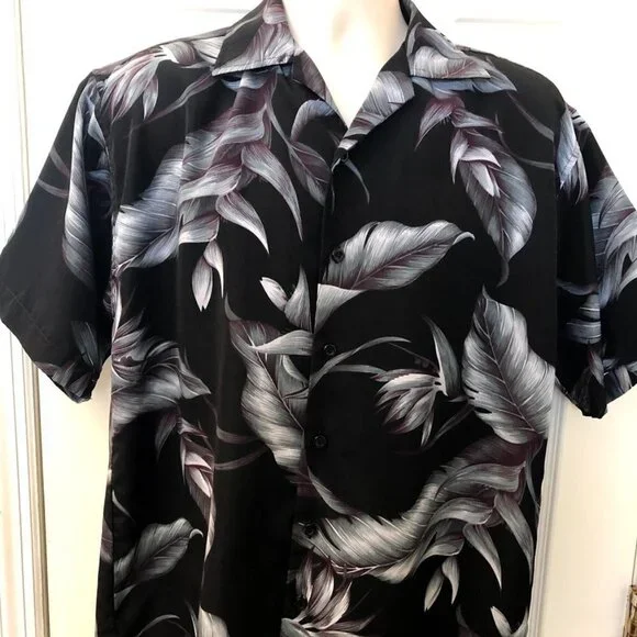 Vintage EMVO Men's Hawaiian Floral Casual Shirt - Picture 4 of 9